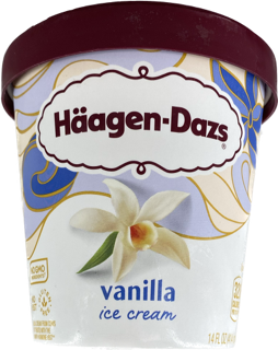 Haagen Dazs vanilla ice cream